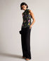 DEMITRI-Tops-The ultimate wardrobe staple, DEMITRI has it all. The scattered bouquet print and oversized self-tie fastening are the perfect combination for a stylish look that will elevate whatever jeans, skirt or trousers you pair with it. The fabric of this product is made with 100% recycled polyester. Using recycled polyester helps divert plastic waste from ending in landfills, and helps us to reduce our dependence on virgin materials. Sleeveless top Scattered bouquet print Cowl neck Oversized self-tie f